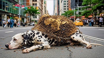 Millions of BEES Swarm a Helpless Dog—Rescue Team Races In