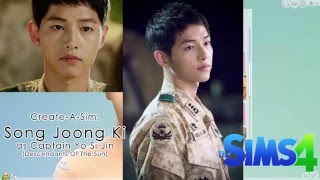 The Sims 4 Create-A-Sim: Song Joong Ki/송중기 as Yoo Si Jin/유시진(Descendants Of The Sun 태양의후예)