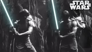 Major Deleted Scene Yoda and Luke Lightsaber Training We Never Saw