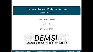 Adrian Turner – DEMSI: Discrete Element Model for Sea Ice - 4-18-19