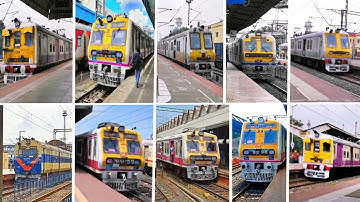 (10 in 1) Amazing Multicolored Different Model EMU local Trains of भारतीय रेलवे|Happy Diwali|#train