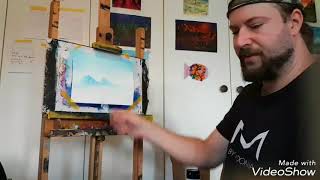 Let's Paint - Bob Ross Technik mit Acrylfarbe