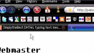 Typewriter Text Using Javascript in HTML Pages