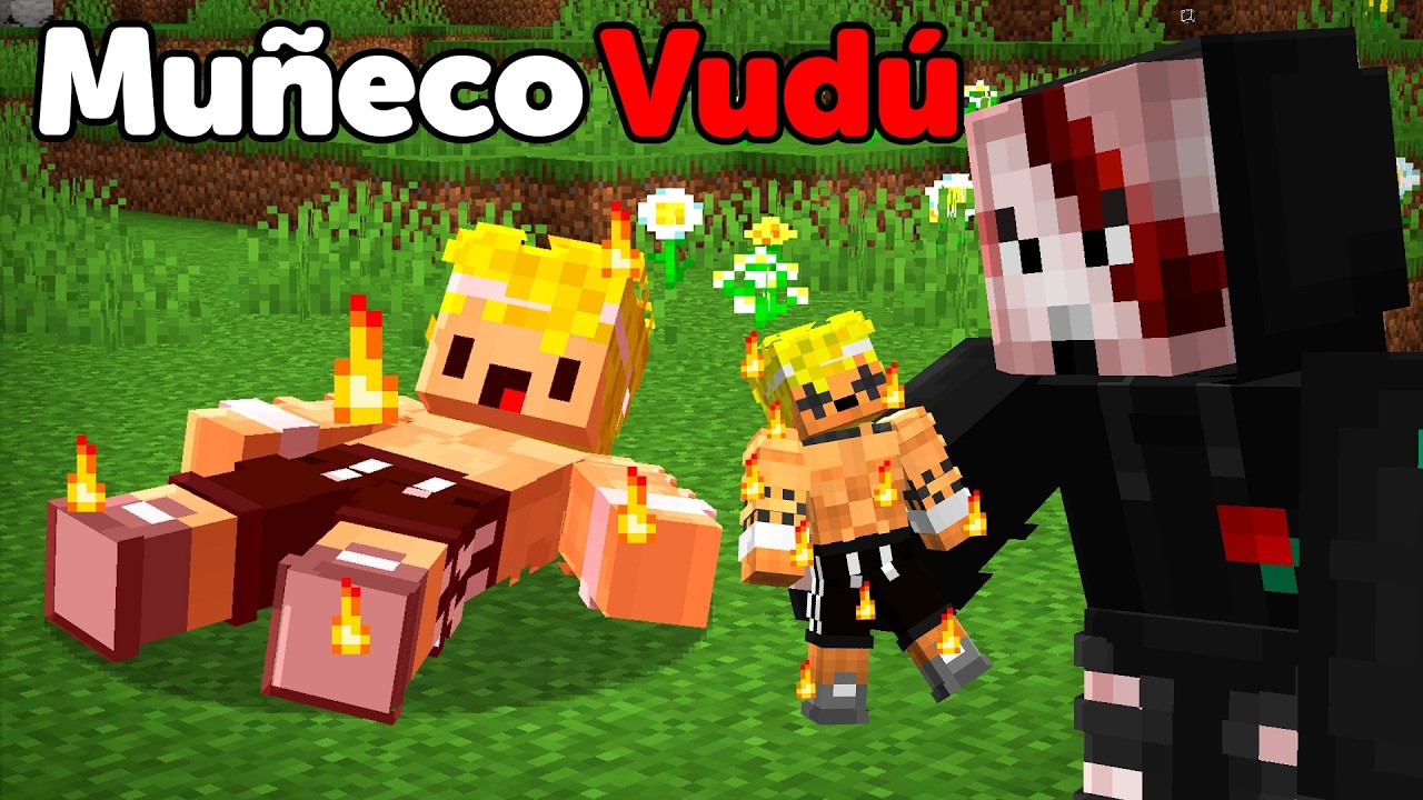 Engañé a Mi Amigo con Muñeco Vudú en Minecraft