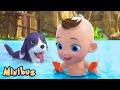 Swimming Song + Wheels On The Bus + Nursery Rhymes & Kids Songs | Minibus