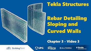 Tekla Structures - Chapter 3, Video 3 - Sloped and Curved Walls