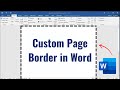 How to insert custom page border in ms word   tech pro advice