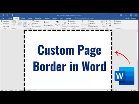how to create custom border in word