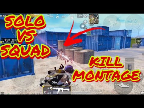 SOLO VS SQUAD KILL MONTAGE PUBG MOBILE INDONESIA - YouTube
