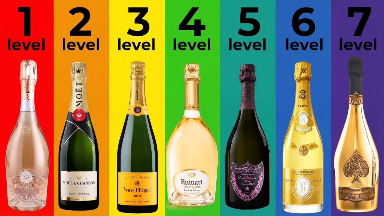 The 7 Levels of Champagne - YouTube