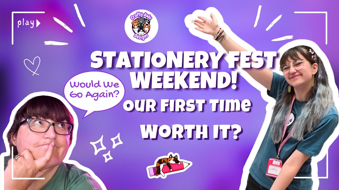 Our First Stationery Fest! UK Small Biz Road Trip + Haul 🛍️✨