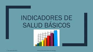 Indicadores de salud Dengue  Evidencia de Aprendizaje U3