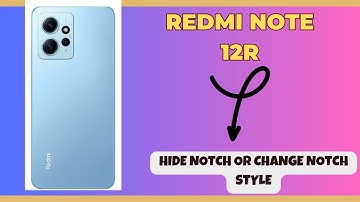 Hide Notch or change Notch style Redmi Note 12R || How to use notch || How to set custom notch style