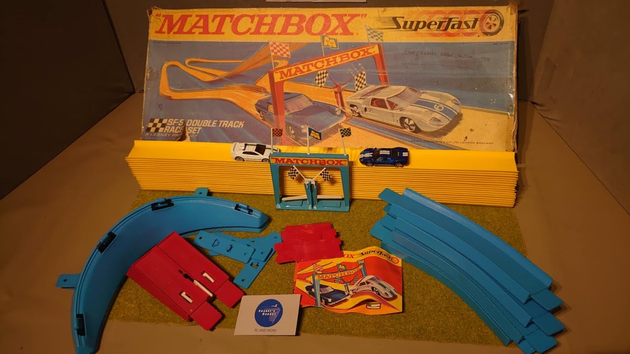 Matchbox SF5 Double Track Race Set - 54 Years Old - Unbox and