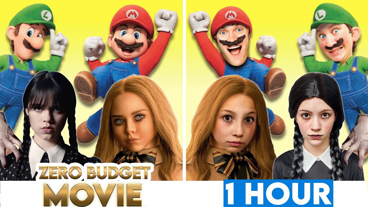 ⁣MOVIES & TV SHOWS With ZERO BUDGET! Wednesday, Addams Family, M3GAN, Super Mario Bros, Disney Pi