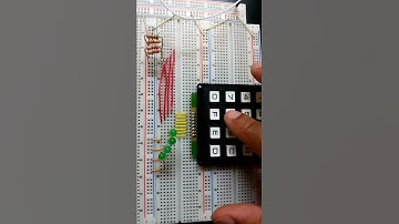 4x4 matrix keypad testing