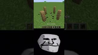 Minecraft fences are racist? #minecraft #shorts #viral