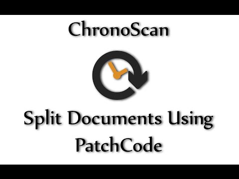 Split Documents Using PatchCode on ChronoScan