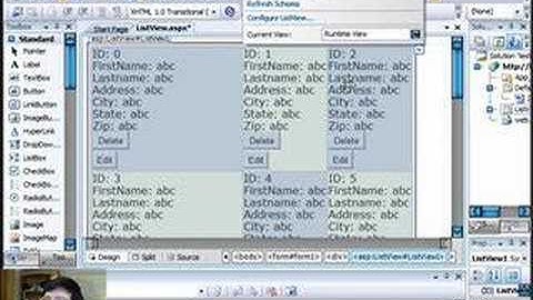 Add, Edit and Delete using the ASP.NET ListView Control