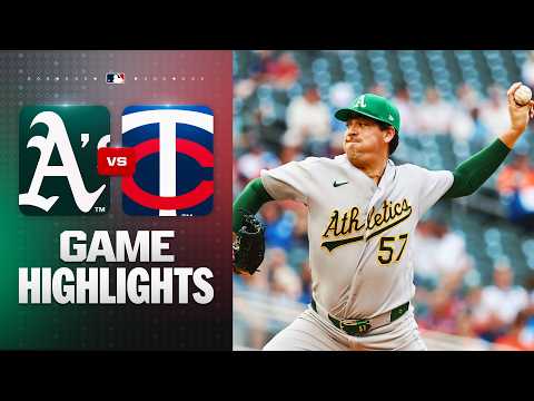 Athletics vs. Twins Game Highlights (7/24/26) | MLB Highlights