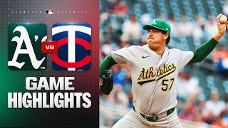 Athletics vs. Twins Game Highlights (7/24/26) | MLB Highlights