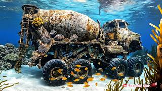 HX800 Cement Mixer Truck Abandoned on The Ocean Floor For Over 10 Years, Are Rescued, Full Rebuilt