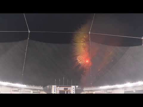 ZOZOマリンスタジアムでの打ち上げ花火の様子