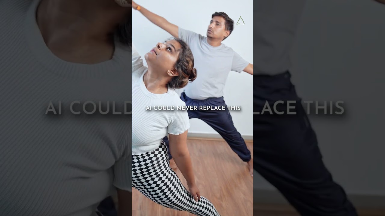 AI could never replace this, because for yoga, you need experience, presence, and connection.