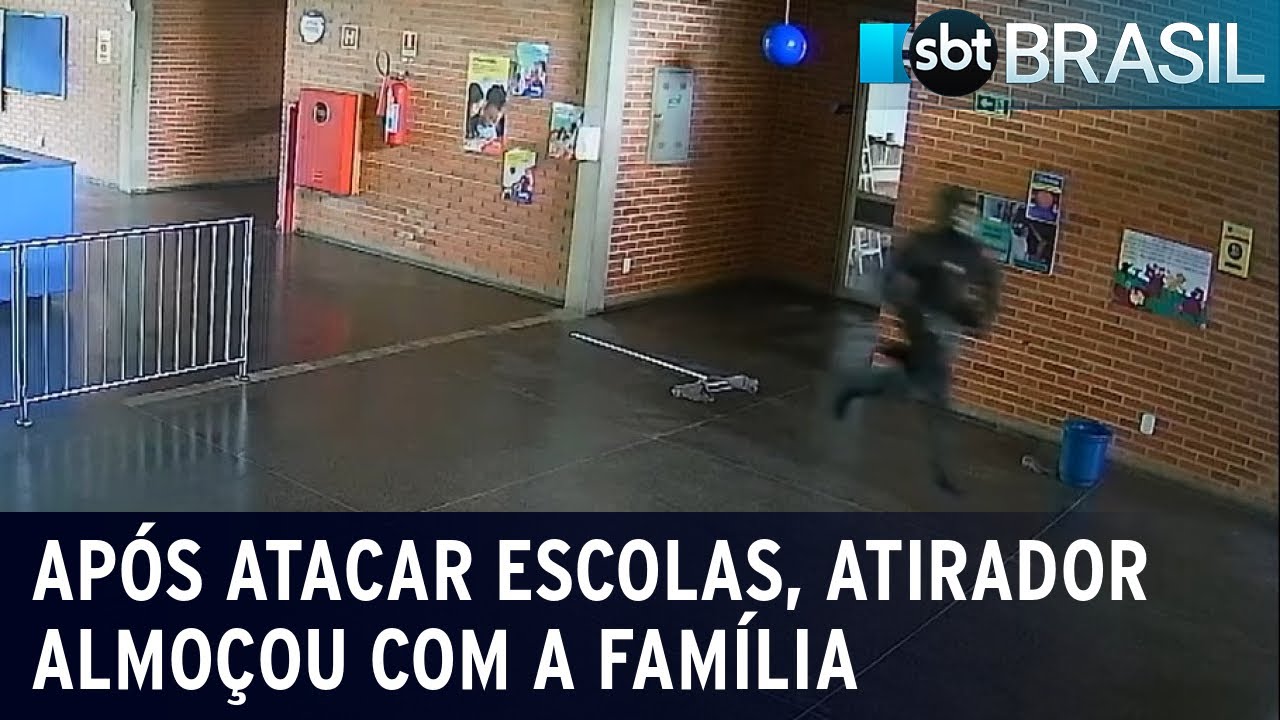 Após atacar escolas, atirador almoçou com a família em Aracruz | SBT Brasil (28/11/22)