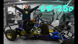 Ice kart. CZ-250 Готов??? Первый запуск!