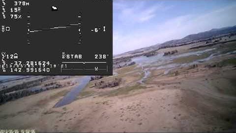 Arduplane 24 OSD first flight