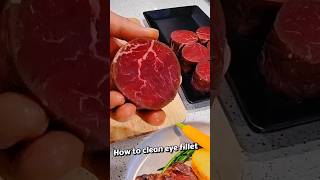How to clean eye fillet? #cooking #butchery #steak #eyefillet