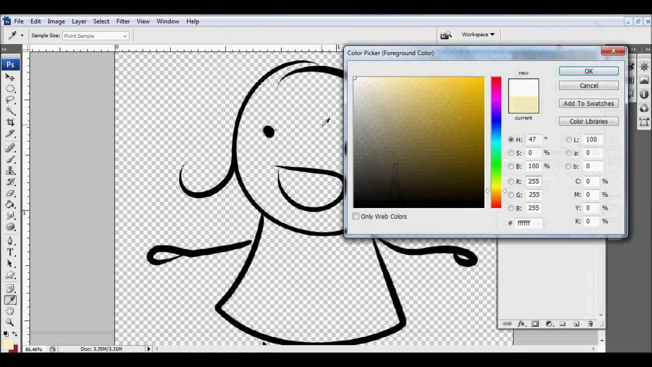 How to color in Lineart & Paint Tool Sai) YouTube