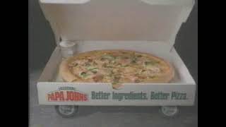 1996 Papa Johns Pizza Double Pepperoni Pizza Commercial