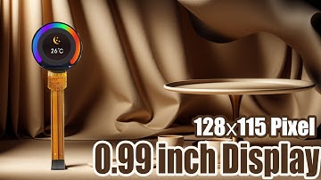 0.99 inch 128x115 SPI Round Circle Screen IPS TFT Display Panel GC9107