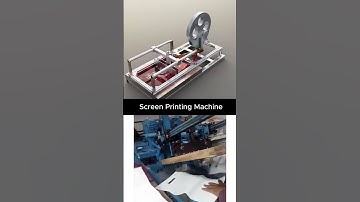 Screen Printing Machine #mechanism #3ddesign  #engineering #mechanic #mechanical