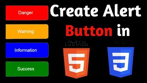 How to create Alert Button in HTML CSS | how to create two buttons in html ! Learn web code #button