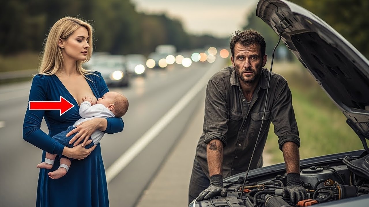 Накормите мою дочь — я починю вашу машину“, — сказал вдовец механик…