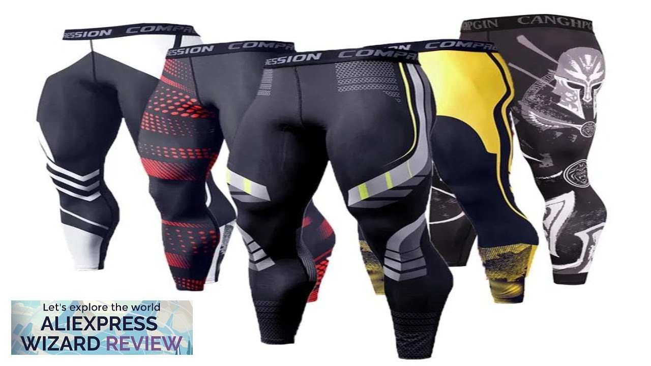 Men's Running Leggings Sportswear Quick Dry Gym Fitness Tights Workout Training Jogging Review