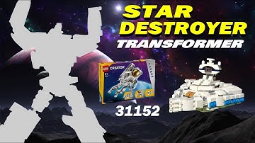 Tutorial: Transformer Star Destroyer (Star Wars),  LEGO 31152 alternate built  /  Space Astronaut