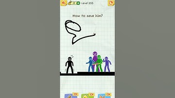 Level 255 "How to SAVE HIM " #draw2save #short #game #asmr