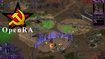 OpenRA C&C 2 Shattered Paradise Scrin Aliens Multiplayer (3 Players vs 3 AIs)