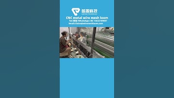 High density stainless steel wire mesh weaving machine,preparing work healds in #wiremeshmachine