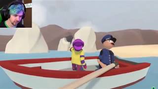 FATHER SON BOAT TRIP | Human Fall Flat w/Robin #2 (Reaction)