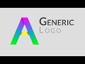 How To make Letter A Logo in Illustrator (TUTORIAL)