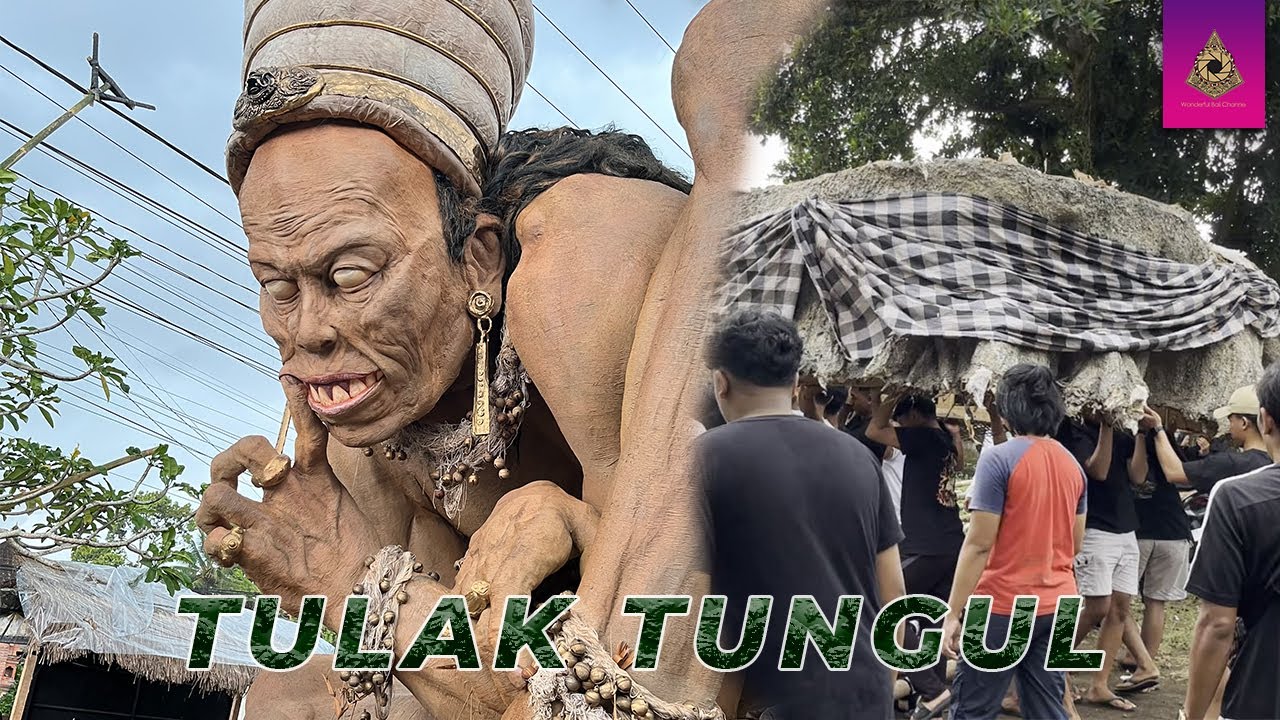 Ogoh-Ogoh TULAK TUNGGUL | Proses Penggeseran Sebelum Dinaikan Ke Sanan | H-Jam