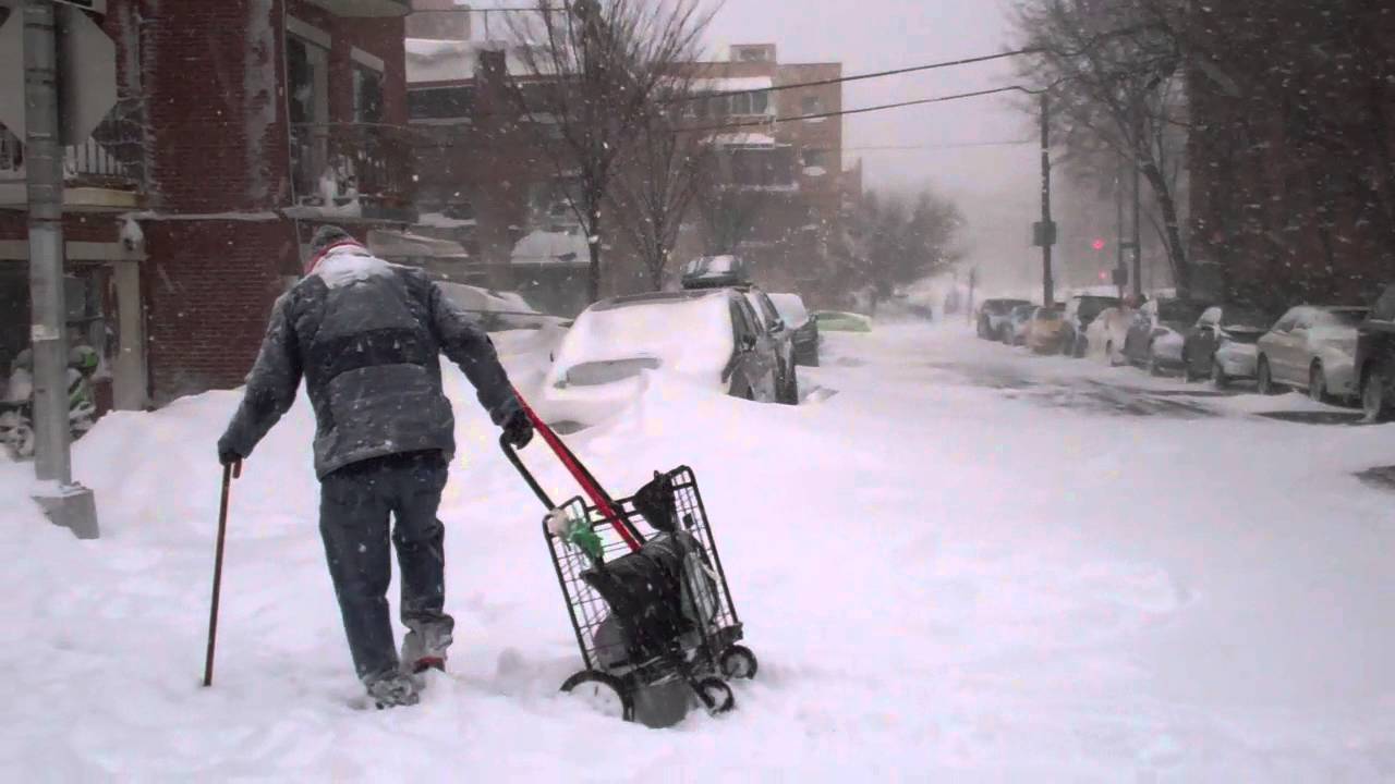 Snow Storm in Queens, New York 2016 part 3 (Jan. 23, 2016) YouTube