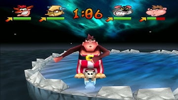 Crash Bash [PS1] - Gameplay 4K 60FPS