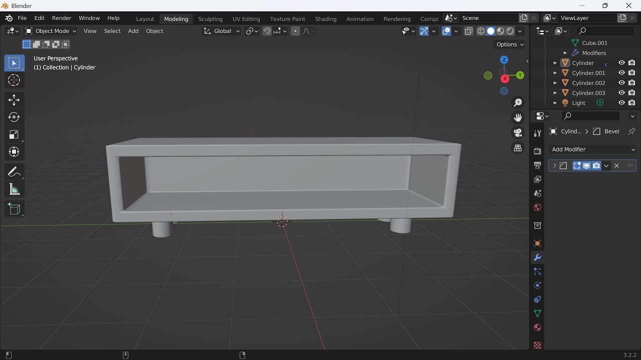 Membuat Meja TV Sangat Simpel Di Blender 3d - YouTube