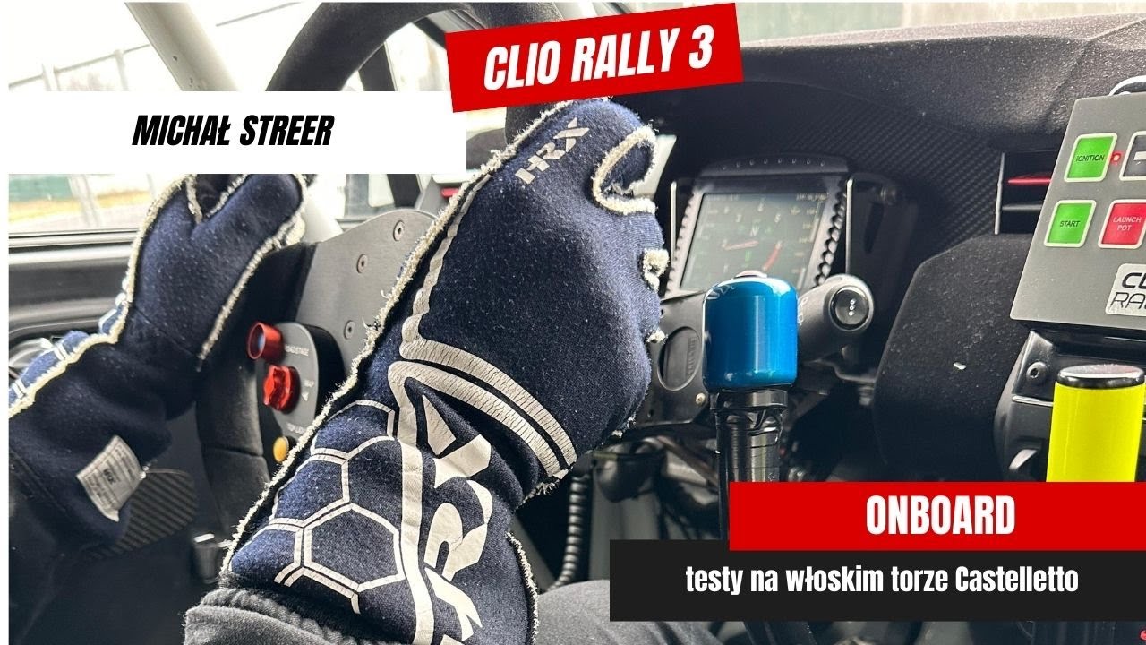 Clio Rally3 test Michal Streer